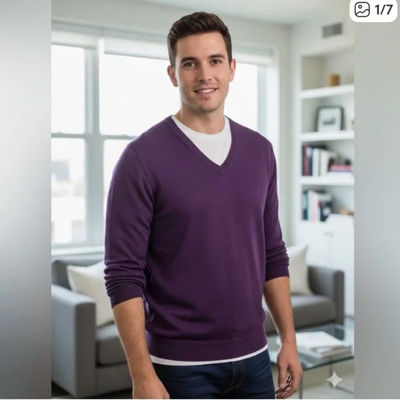 Brooks Brothers 100% Saxxon Wool Knit Pullover